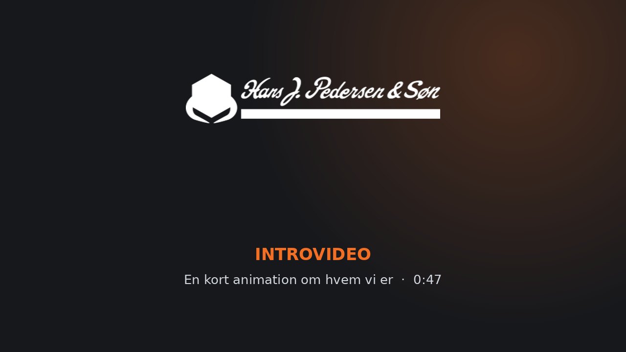 Introvideo — Hans J. Pedersen & Søn